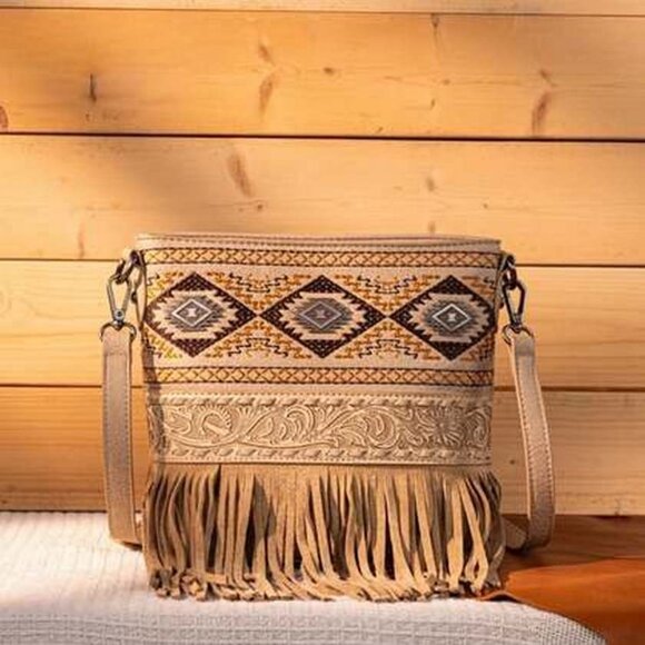 Montana West Tooled/Embroidered Collection Concealed Carry Crossbody Handbag - Picture 1 of 4